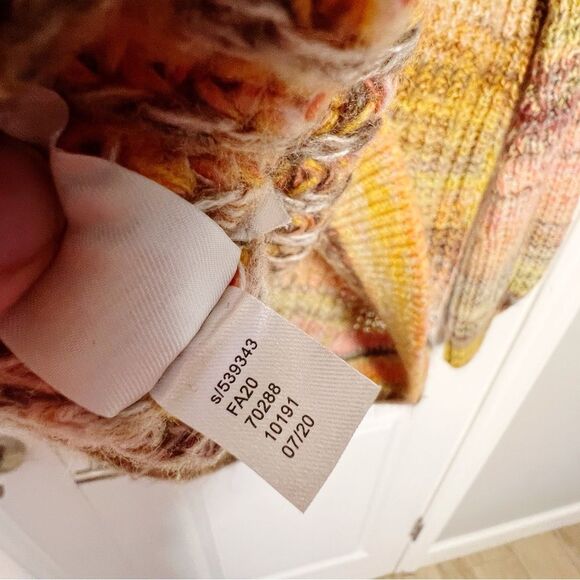 Loft Lou & Grey Spiced Sweater Size XS Autumn Warm Rainbow Knit striped - Picture 9 of 9